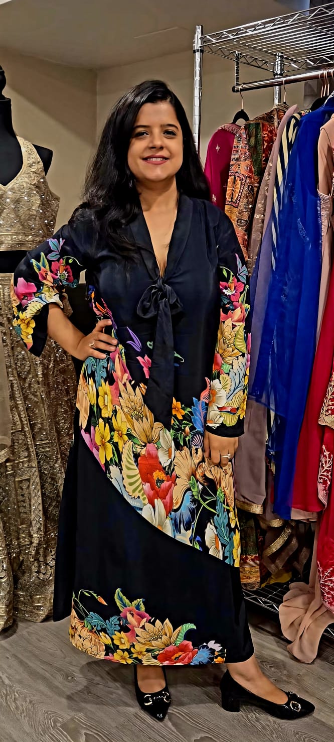 Divya, founder of Aarya Collection — Indian ethnic wear boutique in Ajax
