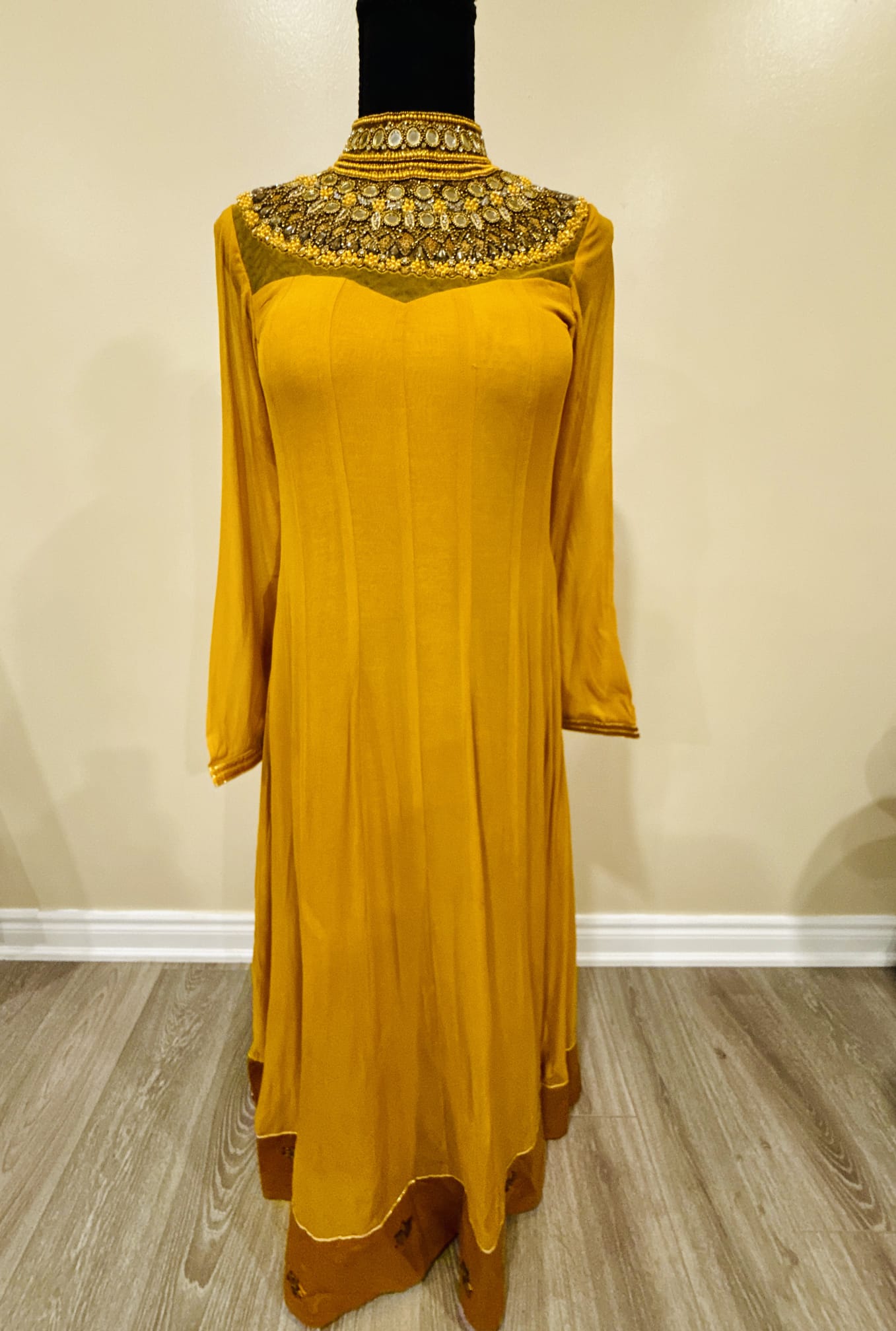 Yellow suit ideal for haldi and daytime events – Aarya Collection, Ajax