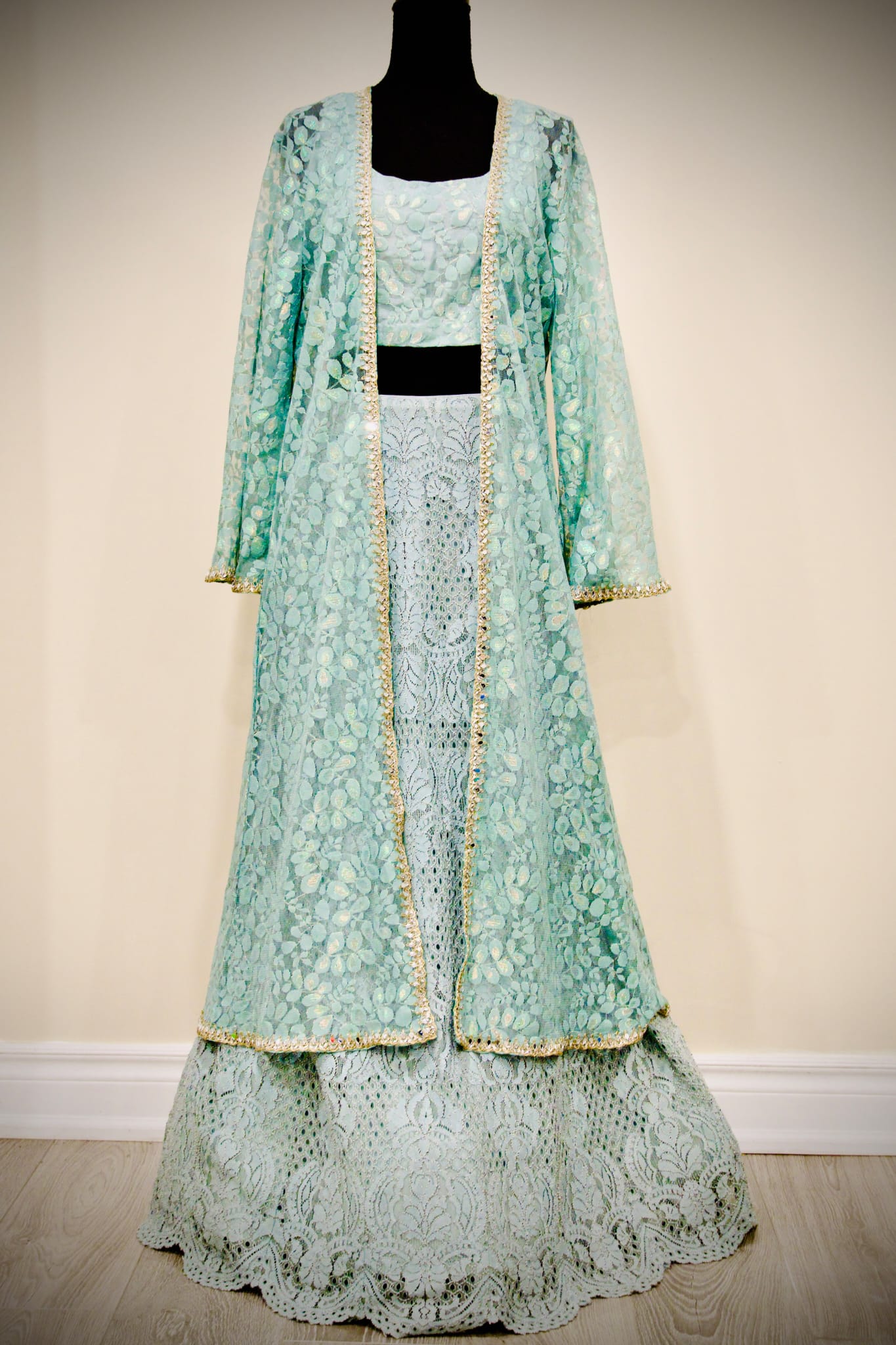 Blue lehenga set for festive and wedding functions – Aarya Collection, Ajax